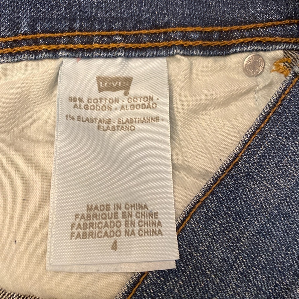 Levi's Dark Blue Denim Women's Shorts - Picture 5 of 8